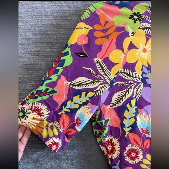 Le Superbe Floral Muse Asymmetric Tie Front Midi Dress NWT Revolve Brand Tropica - Picture 7 of 15